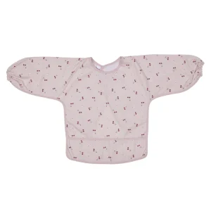 Bavoir tablier - cerise