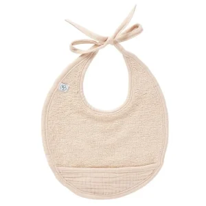 Bavoir naissance bi-matière -Bicuit