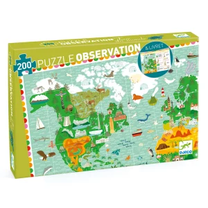 Puzzle observation -  Tour du monde