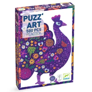 Puzzle Art 500 pièces "Peacock" Djeco
