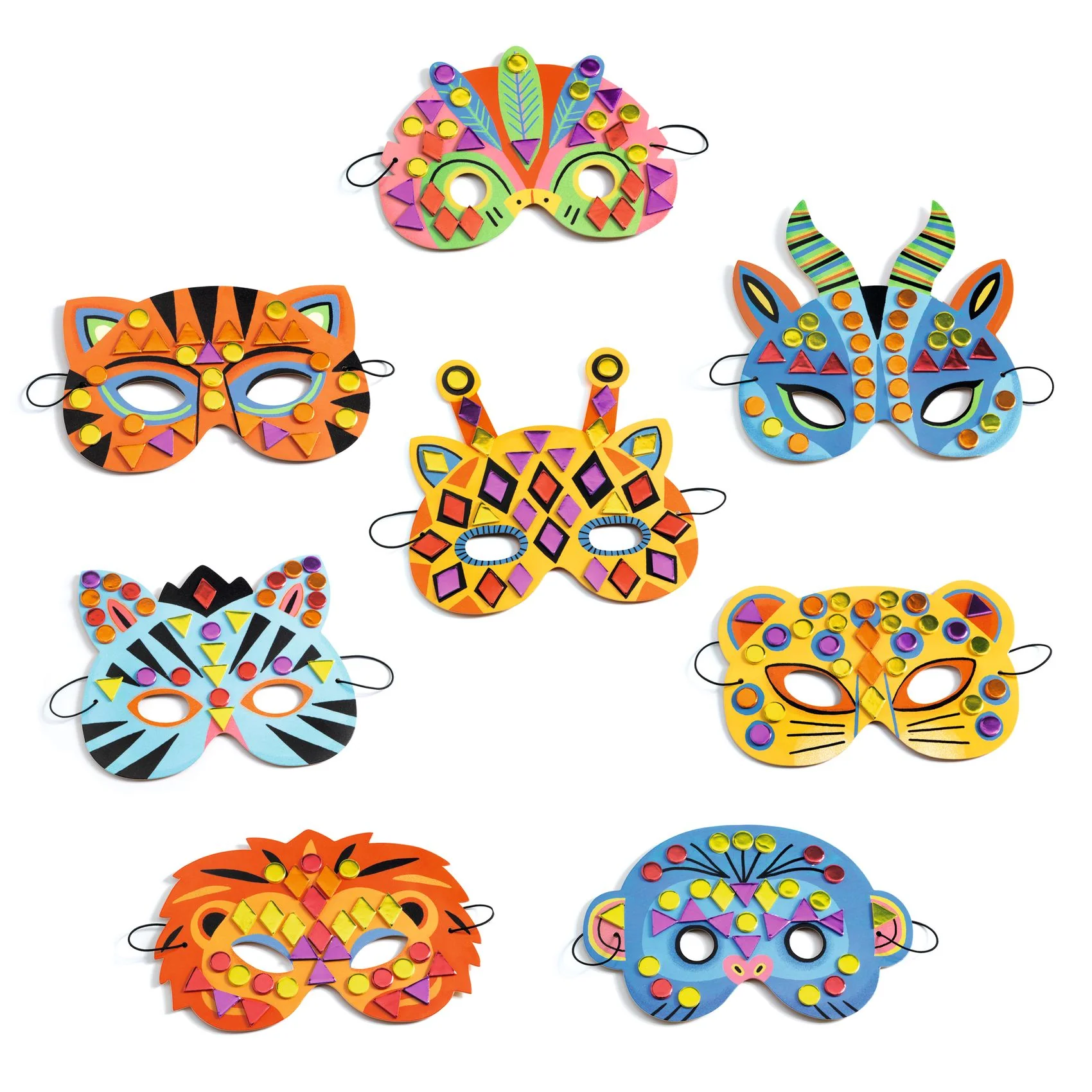 8 masques mosaïques à décorer - Do It Yourself – Image 4