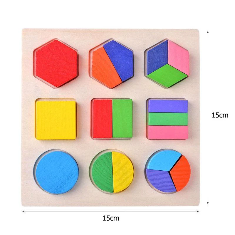 Puzzle Formes Géométriques Montessori en Bois – Image 6
