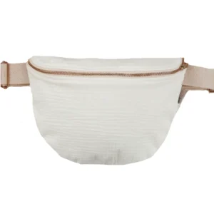 Sac banane double gaze blanc