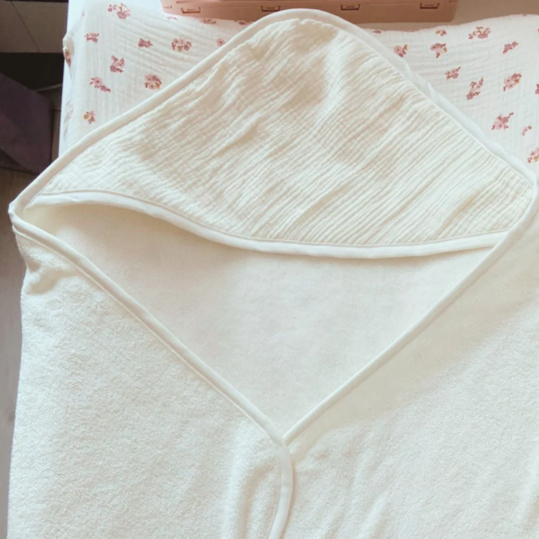 Cape de bain bébé Ecru – Image 2