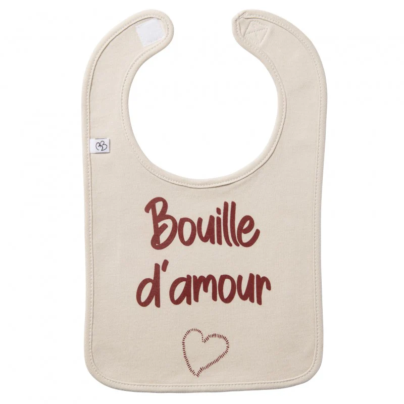 Bavoir "Bouille d'amour"