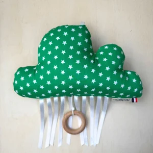 Coussin musical nuage Benny (vert)