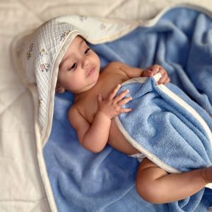 Cape de bain bébé personnalisable - Angèle