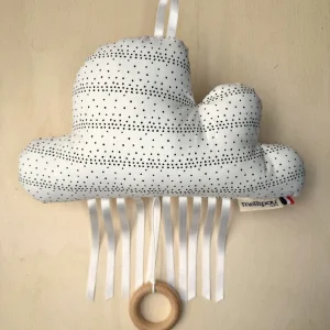 Nuage musical original noir et blanc Dott ( pois noir)