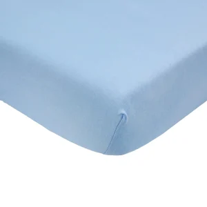 Drap housse bleu 60x120cm