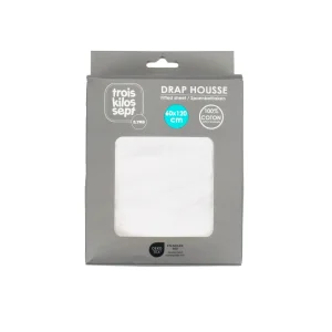 Drap housse 60x120 Trois Kilos Sept- Liste de naissance de Laure & Matthieu Loussinian