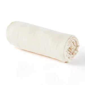 Drap housse double gaze coton BIO - Ecru