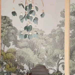 Grand mobile Montessori Vert & blanc