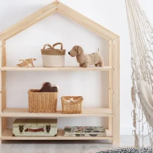 Etagère bibliothèque enfant en bois naturel
