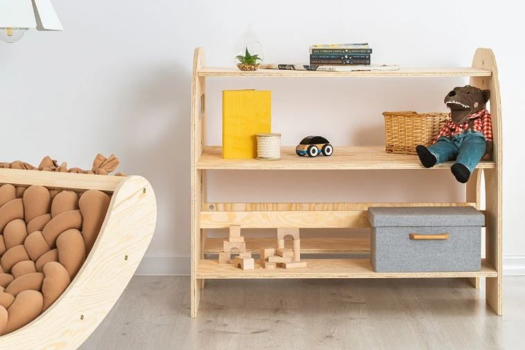 Etagère bibliothèque enfant en bois naturel – Image 3