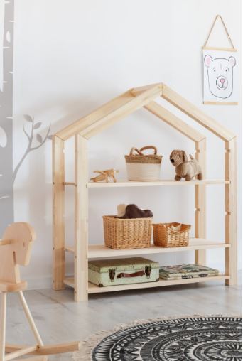 Etagère bibliothèque enfant en bois naturel – Image 2