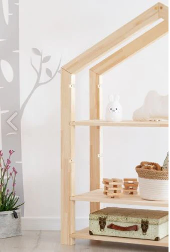 Etagère bibliothèque enfant en bois naturel – Image 3