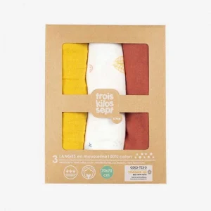 Langes carrées Trois Kilos Sept - Liste de naissance de Violaine Aubin & Charly Borgies