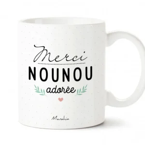Mug "Merci Nounou adorée"