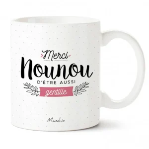 Mug "Merci Nounou d'être aussi gentille"