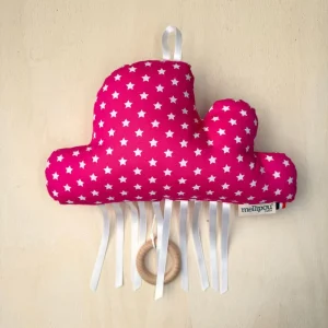 Coussin musical rose original Linda ( rose)