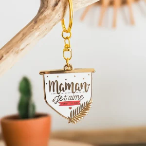 Porte clés - MAMAN je t'aime tout plein